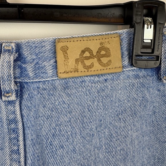 Vintage Lee High Rise Light Wash Tapered Mom Jeans Waist 29" Size 12 Med - Picture 4 of 10